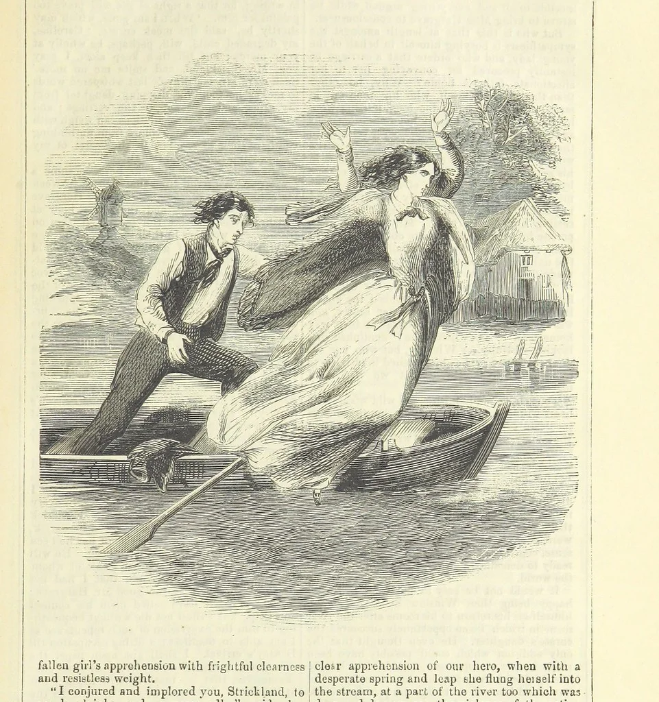 An illustration from Lilias, the Milliner's Apprentice ... With ... wood-engravings drawn by W. H. Thwaits, 1854, leaf 93