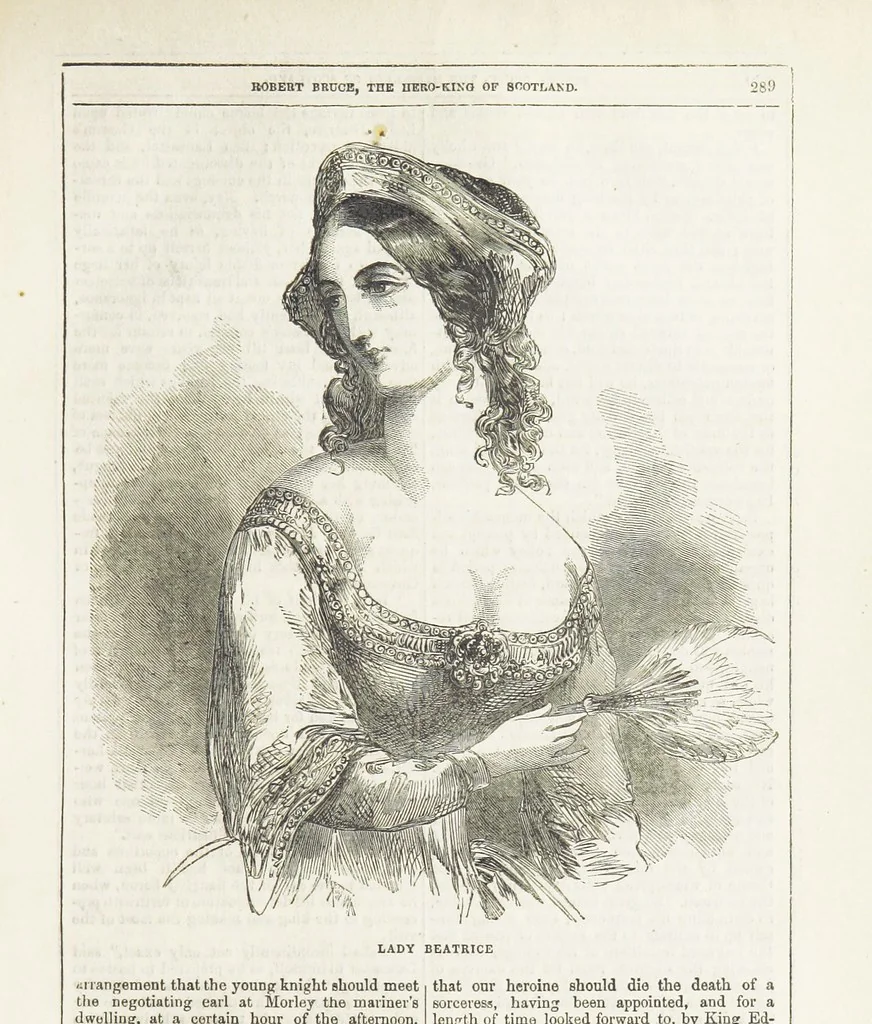 An illustration from Robert Bruce, the Hero-King of Scotland ... With ... wood-engravings drawn by W. H. Thwaits. [A novel, 1852, leaf 297