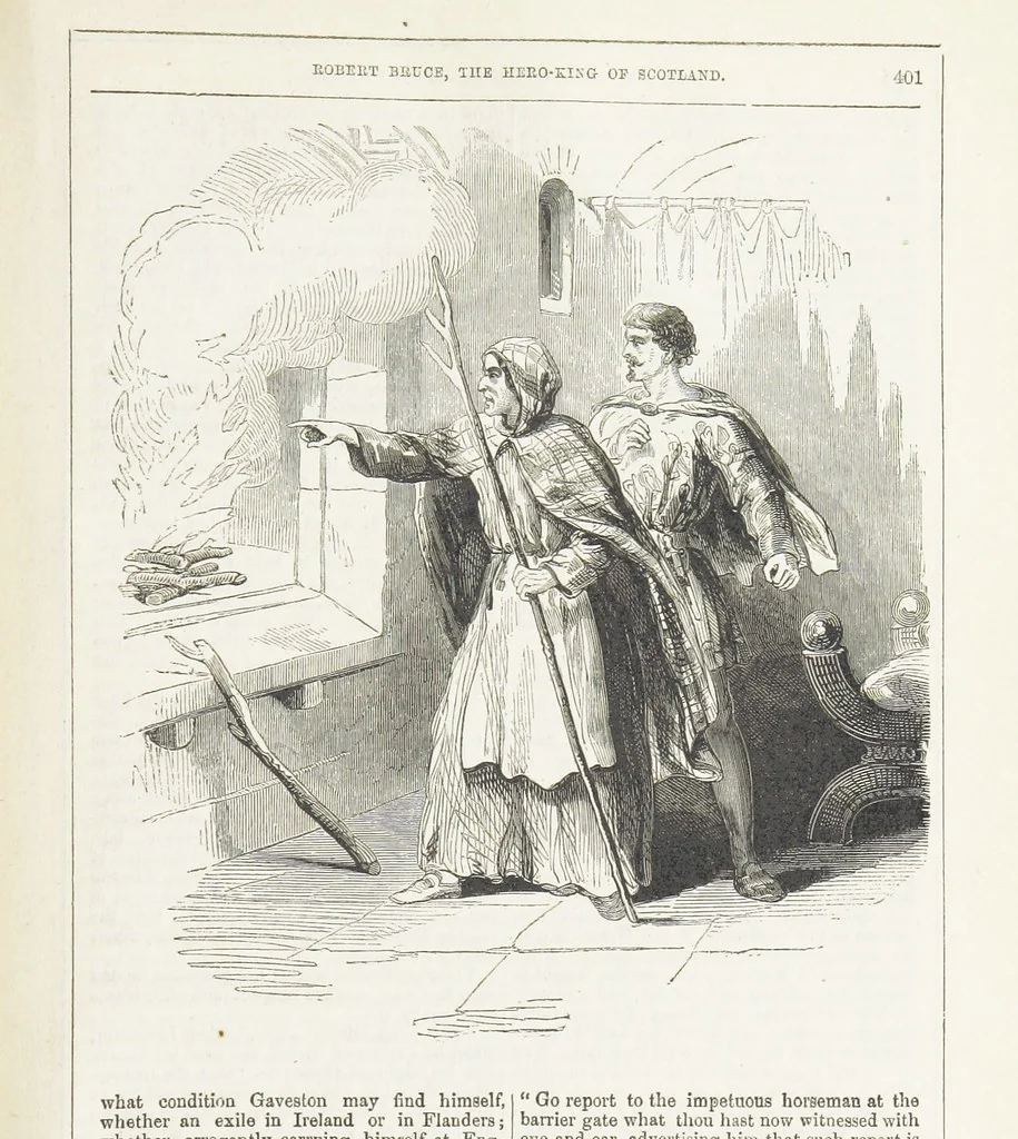 An illustration from Robert Bruce, the Hero-King of Scotland ... With ... wood-engravings drawn by W. H. Thwaits. [A novel, 1852, leaf 409