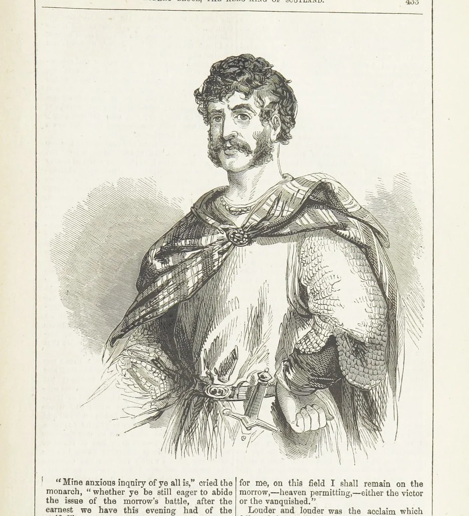 An illustration from Robert Bruce, the Hero-King of Scotland ... With ... wood-engravings drawn by W. H. Thwaits. [A novel, 1852, leaf 441