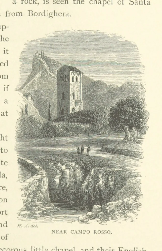 An illustration from The Riviera: pen and pencil sketches from Cannes to Genoa ... With ... chromo-lithographic illustrations ... from drawings by the author, 1870, leaf 113