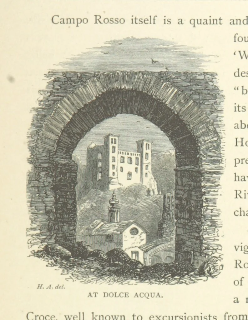 An illustration from The Riviera: pen and pencil sketches from Cannes to Genoa ... With ... chromo-lithographic illustrations ... from drawings by the author, 1870, leaf 113