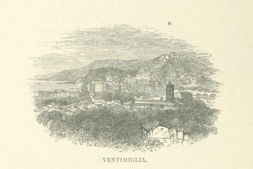 An illustration from The Riviera: pen and pencil sketches from Cannes to Genoa ... With ... chromo-lithographic illustrations ... from drawings by the author, 1870, leaf 114