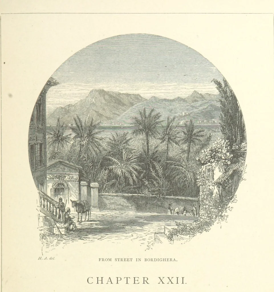 An illustration from The Riviera: pen and pencil sketches from Cannes to Genoa ... With ... chromo-lithographic illustrations ... from drawings by the author, 1870, leaf 115