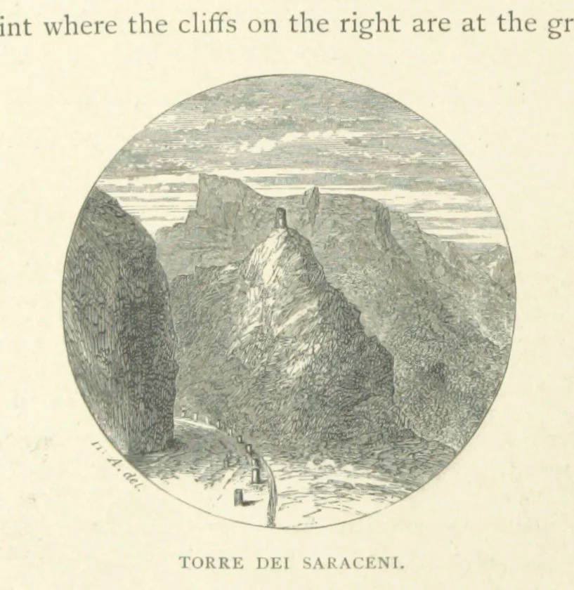 An illustration from The Riviera: pen and pencil sketches from Cannes to Genoa ... With ... chromo-lithographic illustrations ... from drawings by the author, 1870, leaf 134