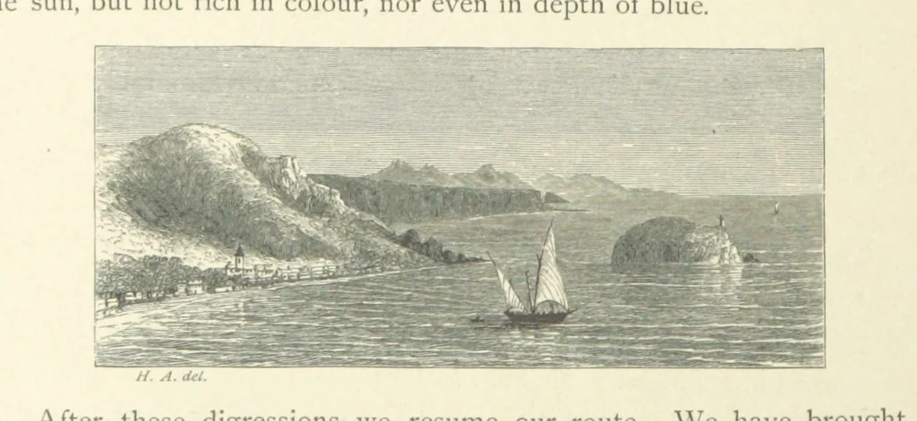 An illustration from The Riviera: pen and pencil sketches from Cannes to Genoa ... With ... chromo-lithographic illustrations ... from drawings by the author, 1870, leaf 144