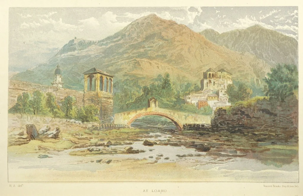 An illustration from The Riviera: pen and pencil sketches from Cannes to Genoa ... With ... chromo-lithographic illustrations ... from drawings by the author, 1870, leaf 150