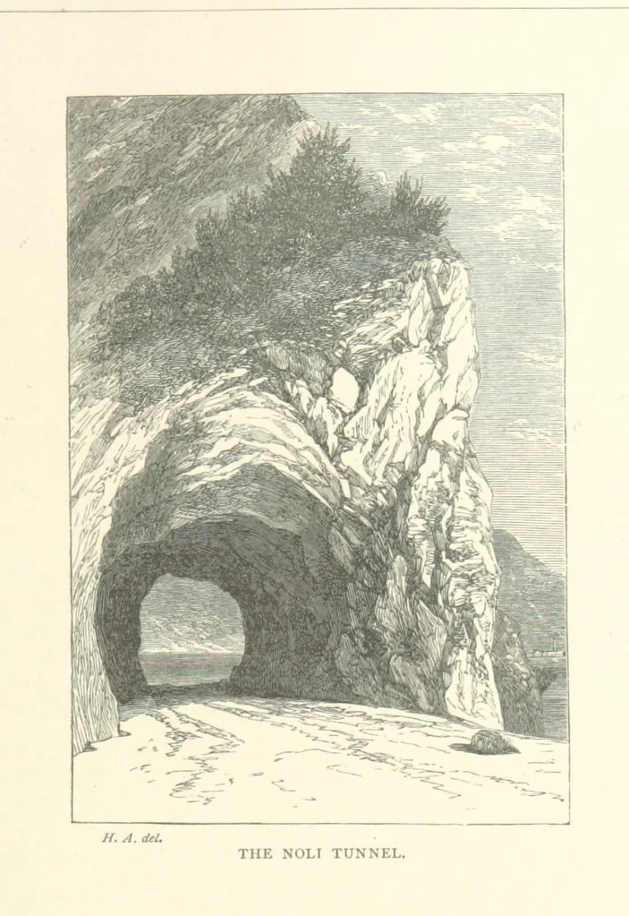 An illustration from The Riviera: pen and pencil sketches from Cannes to Genoa ... With ... chromo-lithographic illustrations ... from drawings by the author, 1870, leaf 163