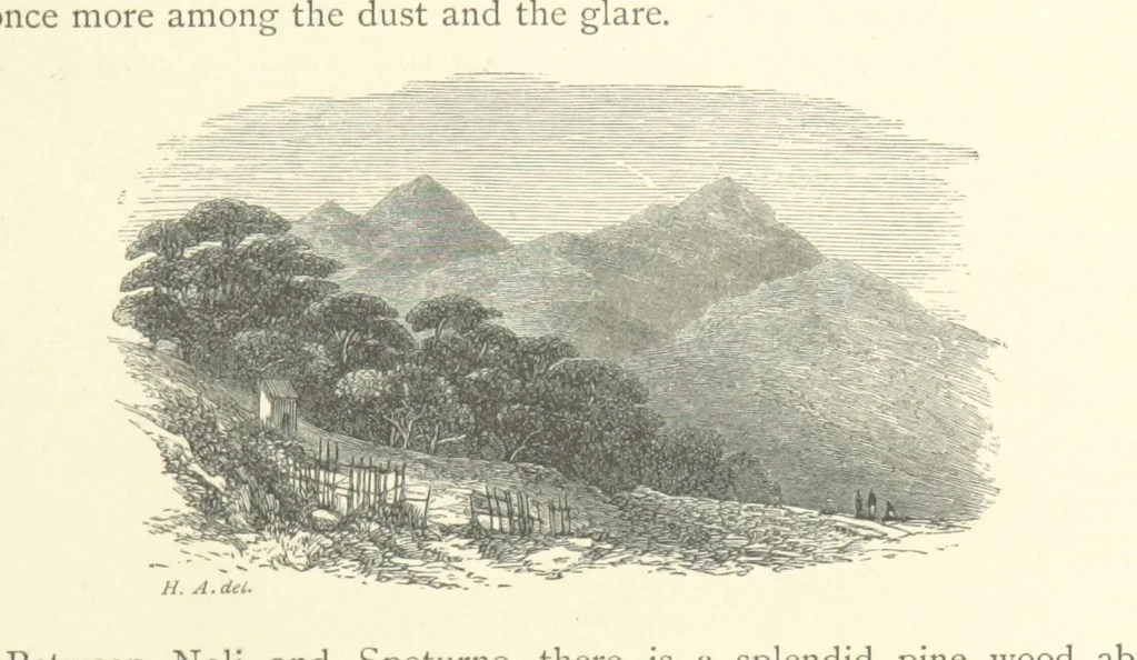 An illustration from The Riviera: pen and pencil sketches from Cannes to Genoa ... With ... chromo-lithographic illustrations ... from drawings by the author, 1870, leaf 169