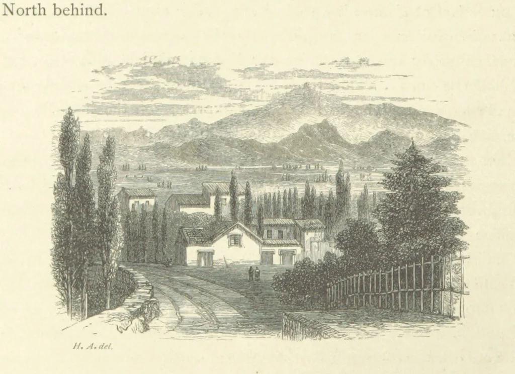 An illustration from The Riviera: pen and pencil sketches from Cannes to Genoa ... With ... chromo-lithographic illustrations ... from drawings by the author, 1870, leaf 24
