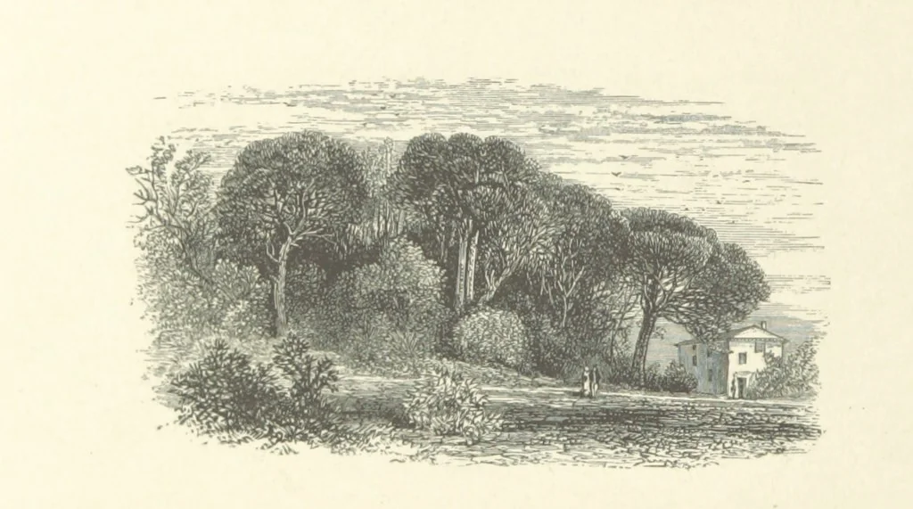 An illustration from The Riviera: pen and pencil sketches from Cannes to Genoa ... With ... chromo-lithographic illustrations ... from drawings by the author, 1870, leaf 36