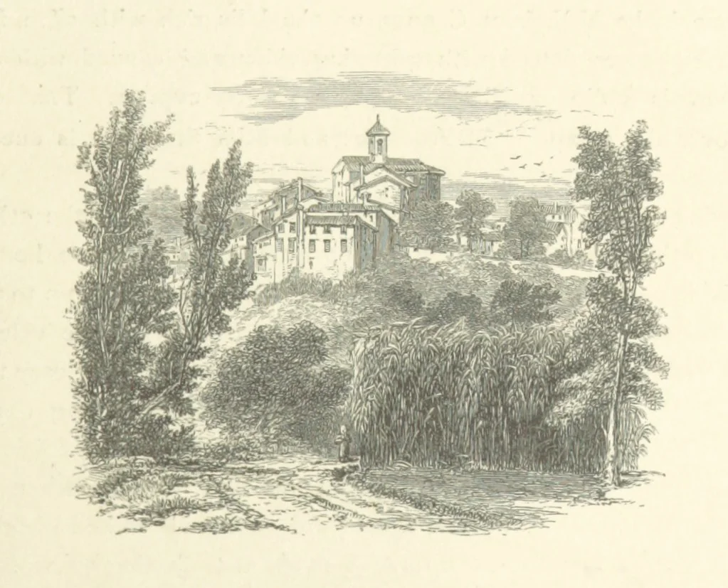 An illustration from The Riviera: pen and pencil sketches from Cannes to Genoa ... With ... chromo-lithographic illustrations ... from drawings by the author, 1870, leaf 39