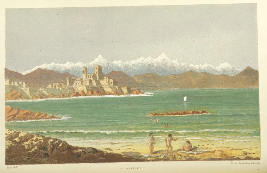 An illustration from The Riviera: pen and pencil sketches from Cannes to Genoa ... With ... chromo-lithographic illustrations ... from drawings by the author, 1870, leaf 48