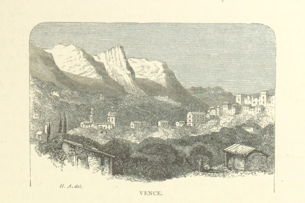 An illustration from The Riviera: pen and pencil sketches from Cannes to Genoa ... With ... chromo-lithographic illustrations ... from drawings by the author, 1870, leaf 55