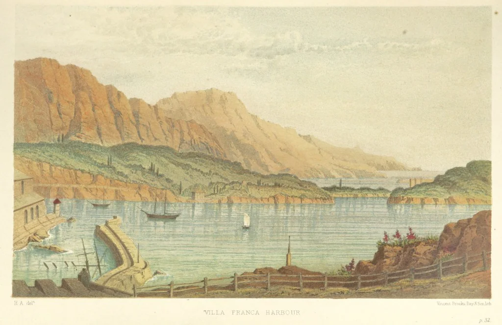 An illustration from The Riviera: pen and pencil sketches from Cannes to Genoa ... With ... chromo-lithographic illustrations ... from drawings by the author, 1870, leaf 67