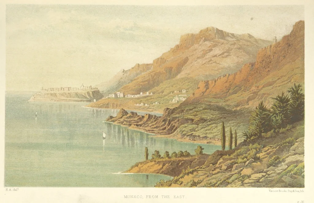An illustration from The Riviera: pen and pencil sketches from Cannes to Genoa ... With ... chromo-lithographic illustrations ... from drawings by the author, 1870, leaf 75