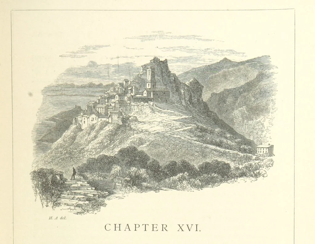 An illustration from The Riviera: pen and pencil sketches from Cannes to Genoa ... With ... chromo-lithographic illustrations ... from drawings by the author, 1870, leaf 89