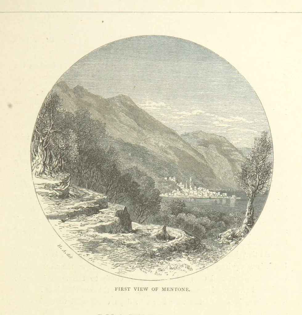 An illustration from The Riviera: pen and pencil sketches from Cannes to Genoa ... With ... chromo-lithographic illustrations ... from drawings by the author, 1870, leaf 91