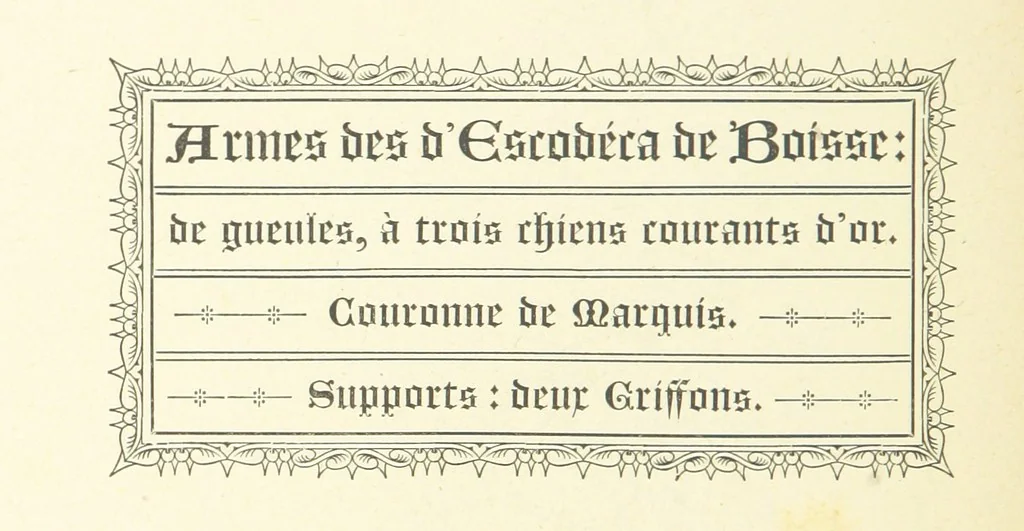 An illustration from Notice sur le château, les anciens seigneurs et la paroisse de Mauvezin, près Marmande ... Accompagnée de nombreux dessins, etc. [With an introduction by J. P. Tamizey de Larroque, 1887, leaf 230