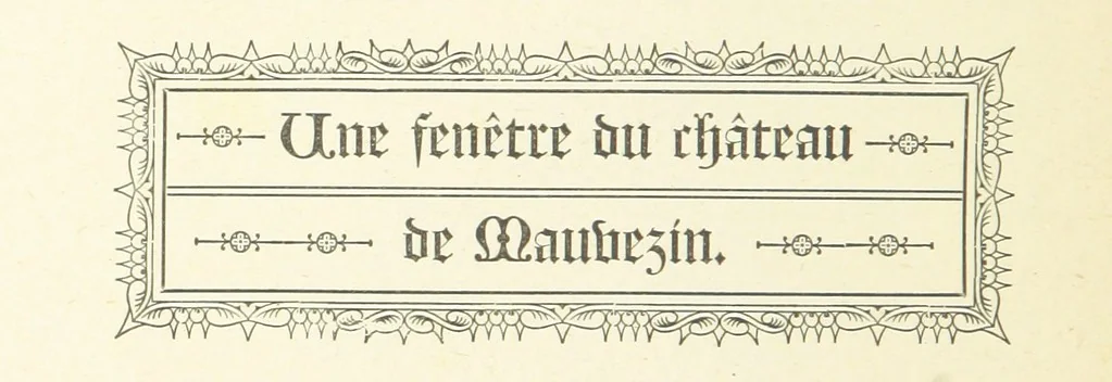 An illustration from Notice sur le château, les anciens seigneurs et la paroisse de Mauvezin, près Marmande ... Accompagnée de nombreux dessins, etc. [With an introduction by J. P. Tamizey de Larroque, 1887, leaf 334