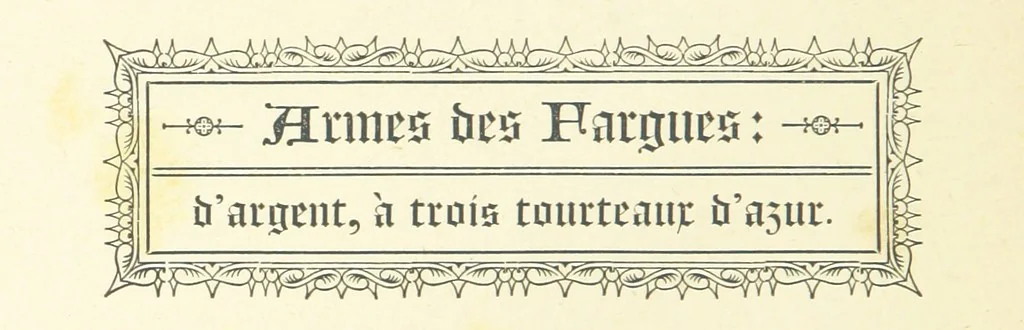 An illustration from Notice sur le château, les anciens seigneurs et la paroisse de Mauvezin, près Marmande ... Accompagnée de nombreux dessins, etc. [With an introduction by J. P. Tamizey de Larroque, 1887, leaf 78