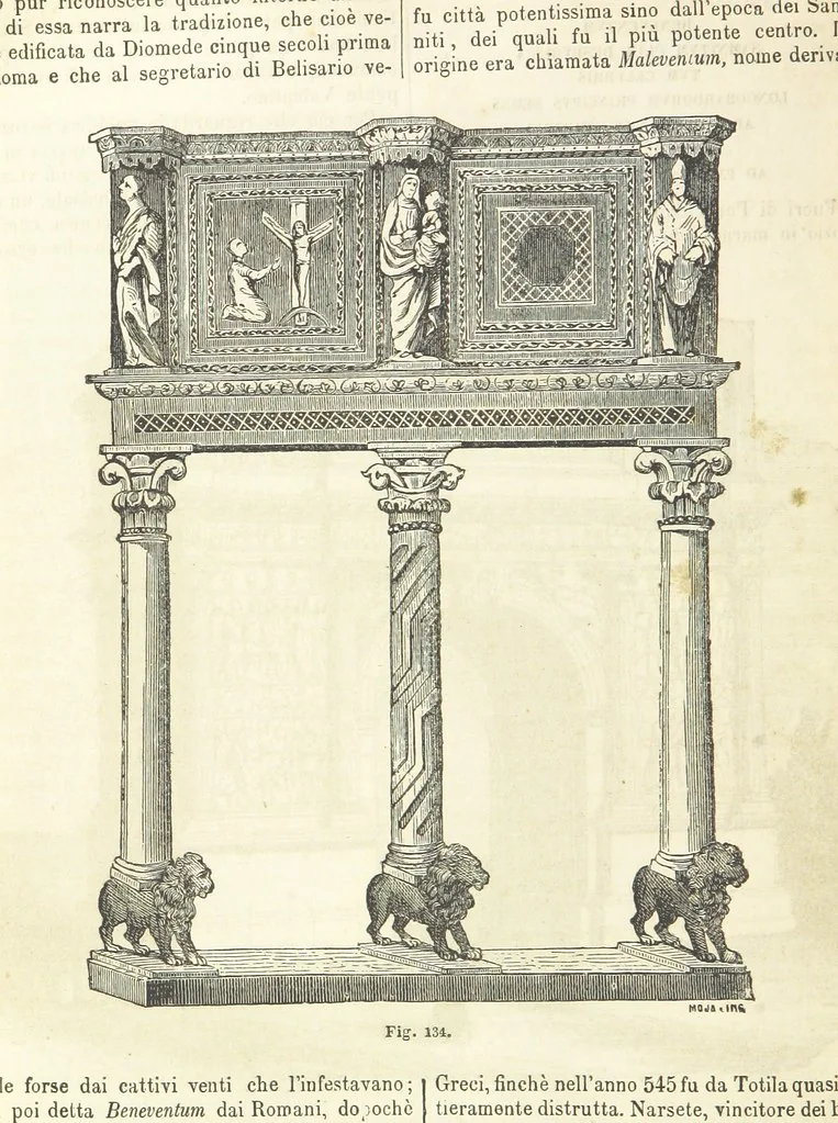 An illustration from Dizionario corografico dell' Italia ... Opera illustrata, etc, 1868, leaf 742