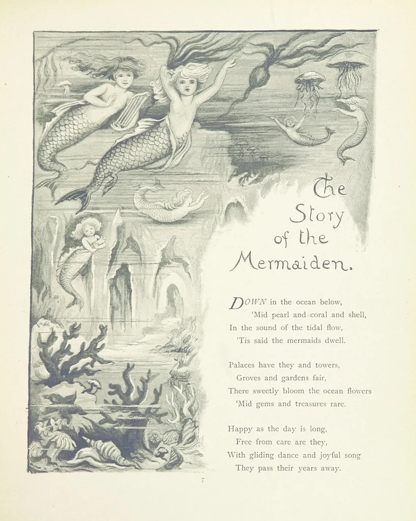 An illustration from The Story of the Mermaiden. Adapted from the German of Hans Andersen, by E. Ashe ... Illustrated by Laura Troubridge. [In verse, 1888, leaf 11