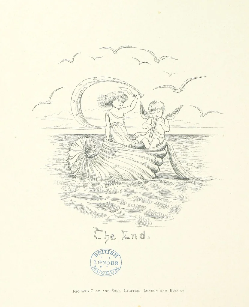 An illustration from The Story of the Mermaiden. Adapted from the German of Hans Andersen, by E. Ashe ... Illustrated by Laura Troubridge. [In verse, 1888, leaf 52