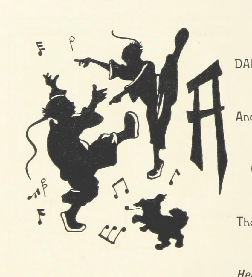An illustration from The Nightingale. Dished up on China plates by R. André, 1899, leaf 34