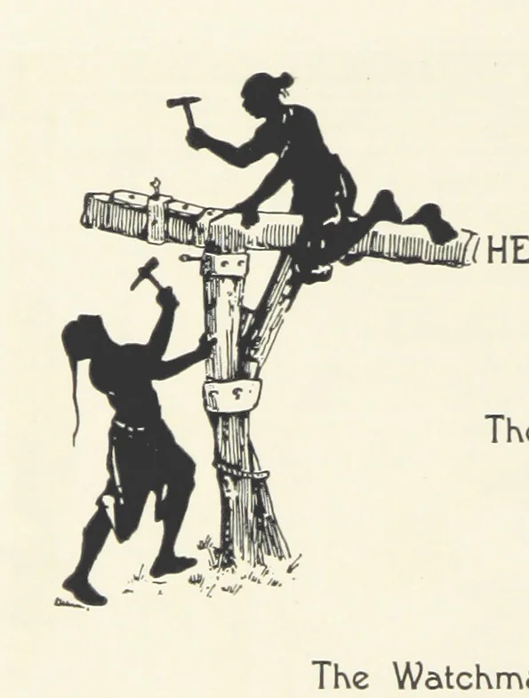 An illustration from The Nightingale. Dished up on China plates by R. André, 1899, leaf 38