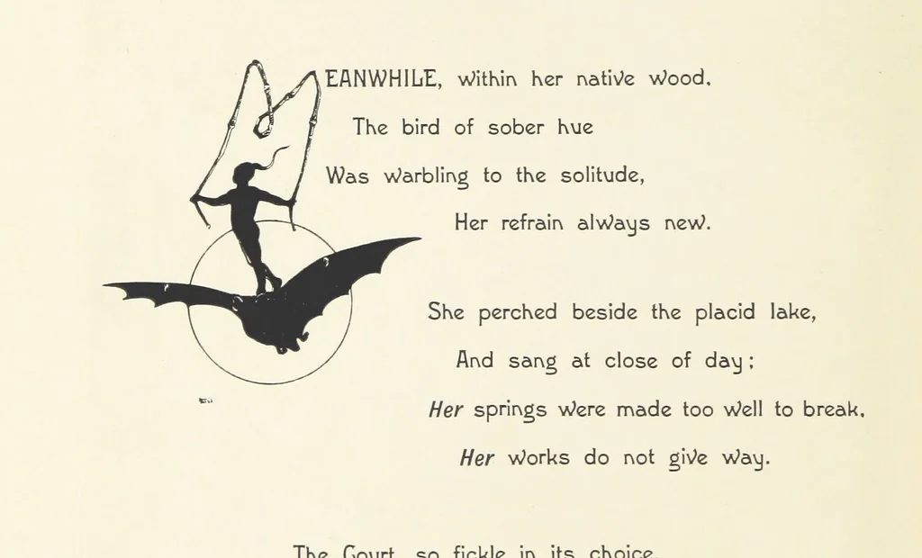 An illustration from The Nightingale. Dished up on China plates by R. André, 1899, leaf 40