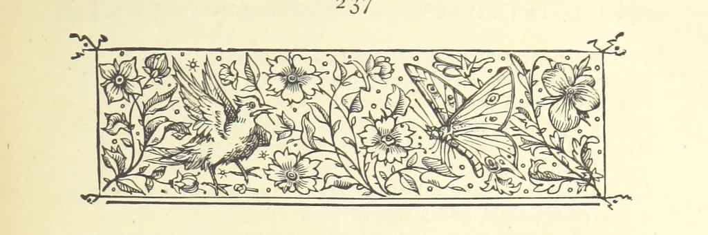 An illustration from An English Garner. Ingatherings from our history and literature, 1877, leaf 243