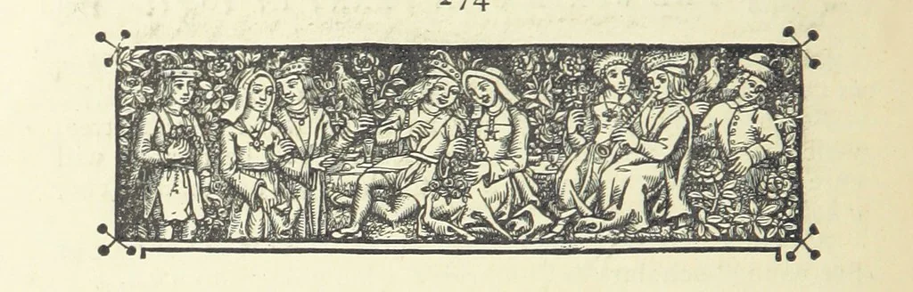 An illustration from An English Garner. Ingatherings from our history and literature, 1877, leaf 280