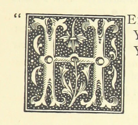 An illustration from An English Garner. Ingatherings from our history and literature, 1877, leaf 37