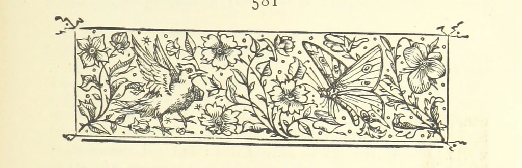 An illustration from An English Garner. Ingatherings from our history and literature, 1877, leaf 587