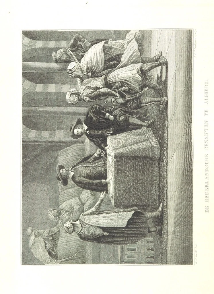 An illustration from Algemeene geschiedenis der Vaderlands, van de vroegste tijden tot op heden. (dl. 3. stuk 2. Voortgezet door Mr. O. van Rees. dl. 3. stuk 3-5. Voortgezet door Mr. O. van Rees en Dr. W. G. Brill. dl. 4, 5. Voortgezet door Dr. J. van Vloten.) dl. 1-dl. 5. stuk 1, 1840, leaf 446