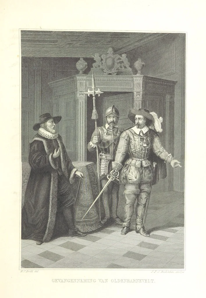 An illustration from Algemeene geschiedenis der Vaderlands, van de vroegste tijden tot op heden. (dl. 3. stuk 2. Voortgezet door Mr. O. van Rees. dl. 3. stuk 3-5. Voortgezet door Mr. O. van Rees en Dr. W. G. Brill. dl. 4, 5. Voortgezet door Dr. J. van Vloten.) dl. 1-dl. 5. stuk 1, 1840, leaf 93