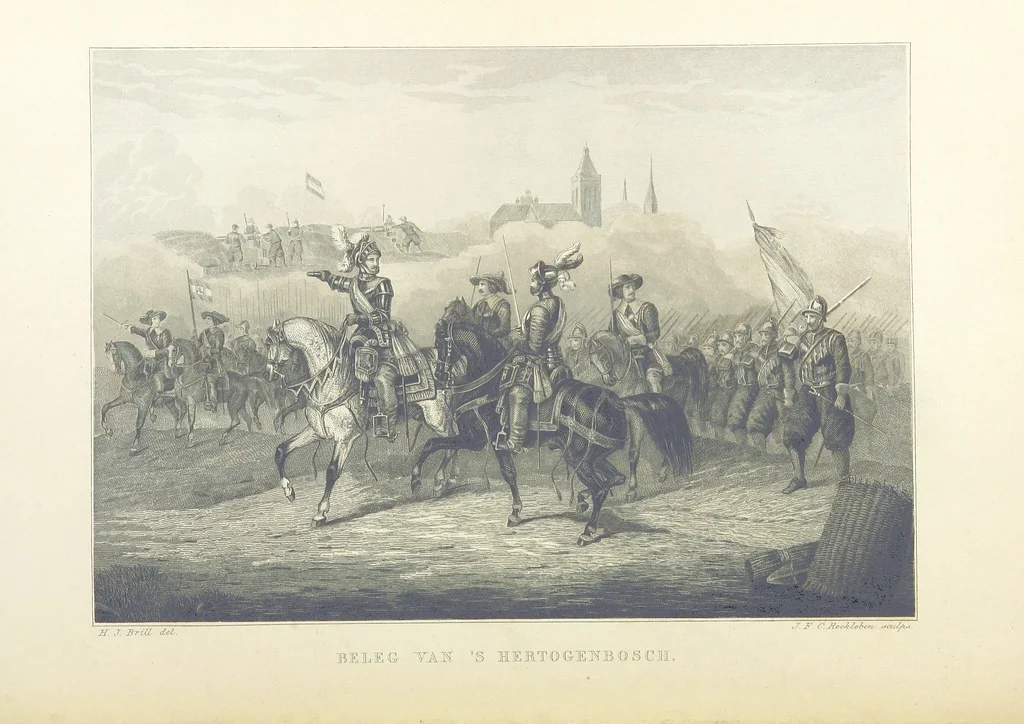 An illustration from Algemeene geschiedenis der Vaderlands, van de vroegste tijden tot op heden. (dl. 3. stuk 2. Voortgezet door Mr. O. van Rees. dl. 3. stuk 3-5. Voortgezet door Mr. O. van Rees en Dr. W. G. Brill. dl. 4, 5. Voortgezet door Dr. J. van Vloten.) dl. 1-dl. 5. stuk 1, 1840, leaf 464