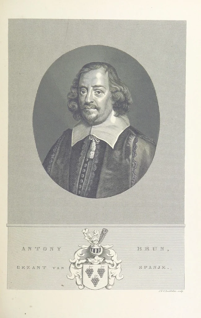 An illustration from Algemeene geschiedenis der Vaderlands, van de vroegste tijden tot op heden. (dl. 3. stuk 2. Voortgezet door Mr. O. van Rees. dl. 3. stuk 3-5. Voortgezet door Mr. O. van Rees en Dr. W. G. Brill. dl. 4, 5. Voortgezet door Dr. J. van Vloten.) dl. 1-dl. 5. stuk 1, 1840, leaf 105