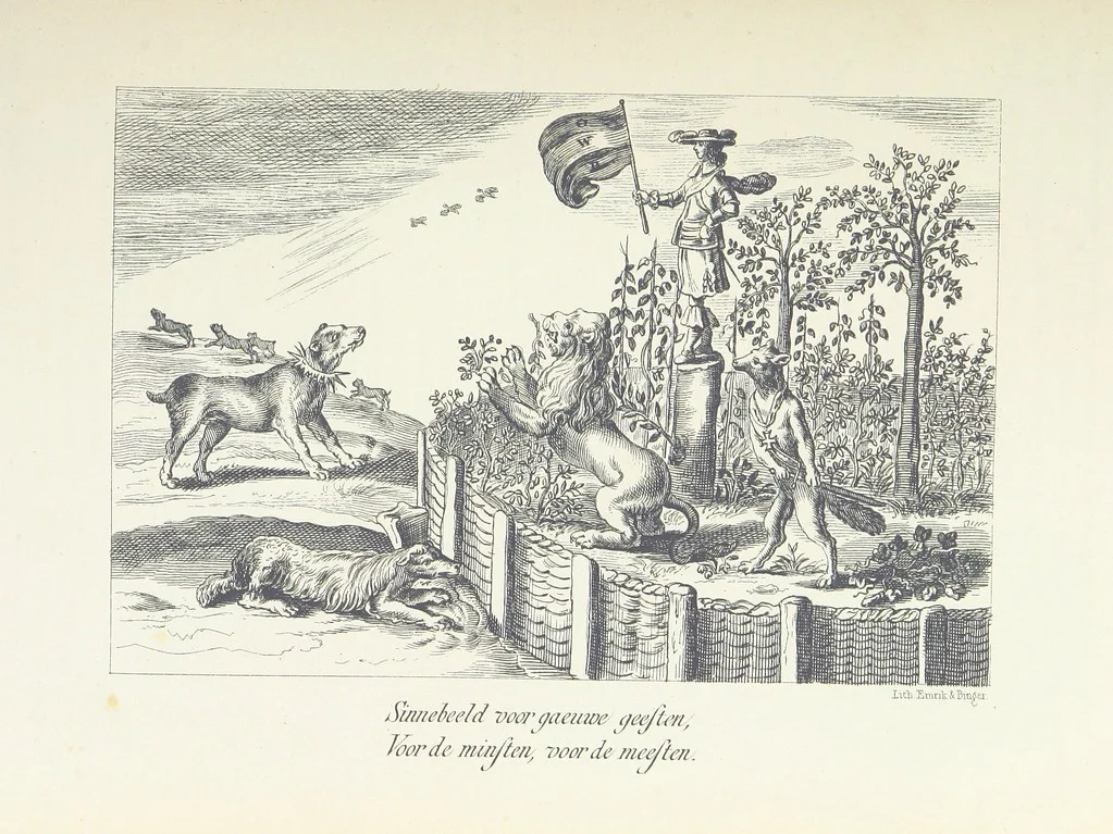 An illustration from Algemeene geschiedenis der Vaderlands, van de vroegste tijden tot op heden. (dl. 3. stuk 2. Voortgezet door Mr. O. van Rees. dl. 3. stuk 3-5. Voortgezet door Mr. O. van Rees en Dr. W. G. Brill. dl. 4, 5. Voortgezet door Dr. J. van Vloten.) dl. 1-dl. 5. stuk 1, 1840, leaf 851