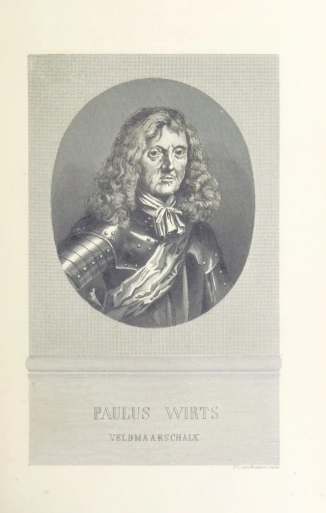 An illustration from Algemeene geschiedenis der Vaderlands, van de vroegste tijden tot op heden. (dl. 3. stuk 2. Voortgezet door Mr. O. van Rees. dl. 3. stuk 3-5. Voortgezet door Mr. O. van Rees en Dr. W. G. Brill. dl. 4, 5. Voortgezet door Dr. J. van Vloten.) dl. 1-dl. 5. stuk 1, 1840, leaf 51