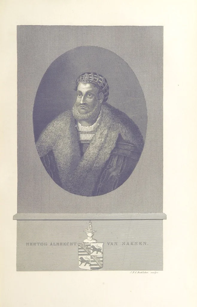 An illustration from Algemeene geschiedenis der Vaderlands, van de vroegste tijden tot op heden. (dl. 3. stuk 2. Voortgezet door Mr. O. van Rees. dl. 3. stuk 3-5. Voortgezet door Mr. O. van Rees en Dr. W. G. Brill. dl. 4, 5. Voortgezet door Dr. J. van Vloten.) dl. 1-dl. 5. stuk 1, 1840, leaf 563