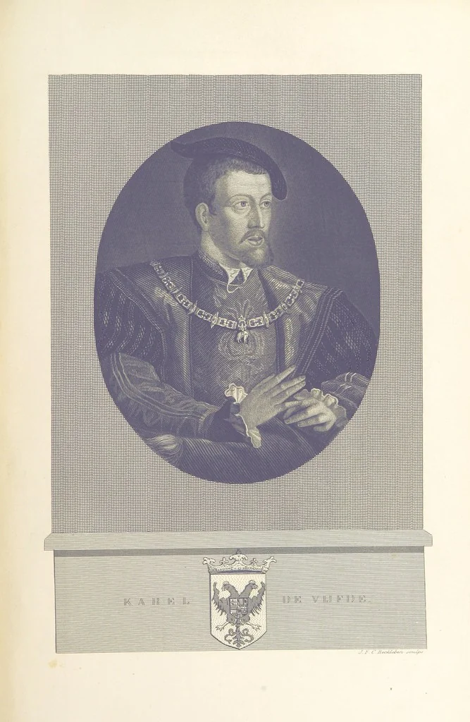 An illustration from Algemeene geschiedenis der Vaderlands, van de vroegste tijden tot op heden. (dl. 3. stuk 2. Voortgezet door Mr. O. van Rees. dl. 3. stuk 3-5. Voortgezet door Mr. O. van Rees en Dr. W. G. Brill. dl. 4, 5. Voortgezet door Dr. J. van Vloten.) dl. 1-dl. 5. stuk 1, 1840, leaf 745