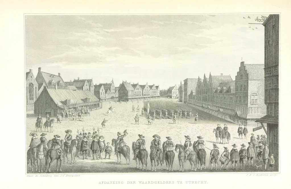 An illustration from Algemeene geschiedenis der Vaderlands, van de vroegste tijden tot op heden. (dl. 3. stuk 2. Voortgezet door Mr. O. van Rees. dl. 3. stuk 3-5. Voortgezet door Mr. O. van Rees en Dr. W. G. Brill. dl. 4, 5. Voortgezet door Dr. J. van Vloten.) dl. 1-dl. 5. stuk 1, 1840, leaf 1011