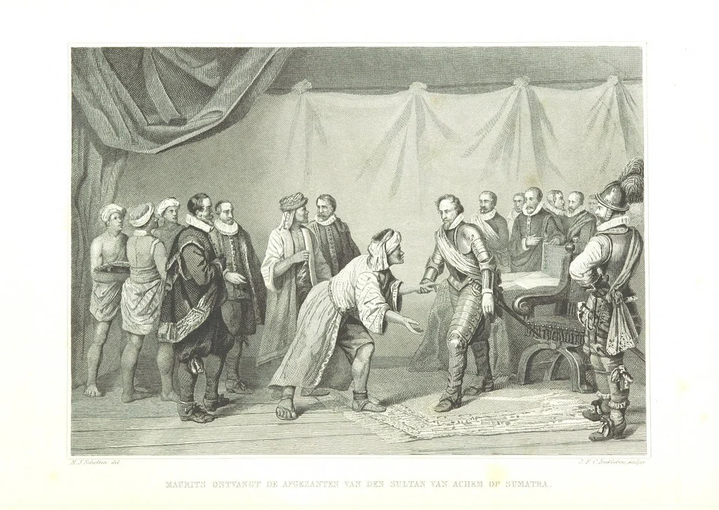 An illustration from Algemeene geschiedenis der Vaderlands, van de vroegste tijden tot op heden. (dl. 3. stuk 2. Voortgezet door Mr. O. van Rees. dl. 3. stuk 3-5. Voortgezet door Mr. O. van Rees en Dr. W. G. Brill. dl. 4, 5. Voortgezet door Dr. J. van Vloten.) dl. 1-dl. 5. stuk 1, 1840, leaf 232