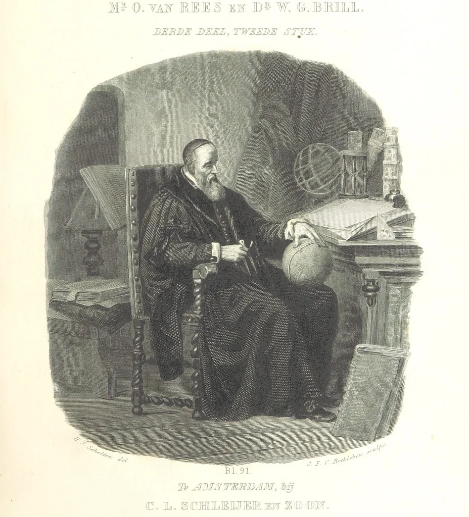 An illustration from Algemeene geschiedenis der Vaderlands, van de vroegste tijden tot op heden. (dl. 3. stuk 2. Voortgezet door Mr. O. van Rees. dl. 3. stuk 3-5. Voortgezet door Mr. O. van Rees en Dr. W. G. Brill. dl. 4, 5. Voortgezet door Dr. J. van Vloten.) dl. 1-dl. 5. stuk 1, 1840, leaf 9