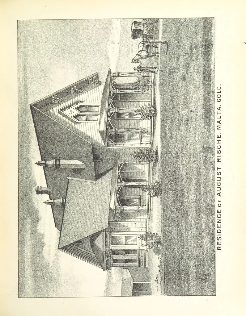 An illustration from History of Arkansas Valley, Colorado. [By W. B. Vickers and others.] Illustrated, 1881, leaf 829