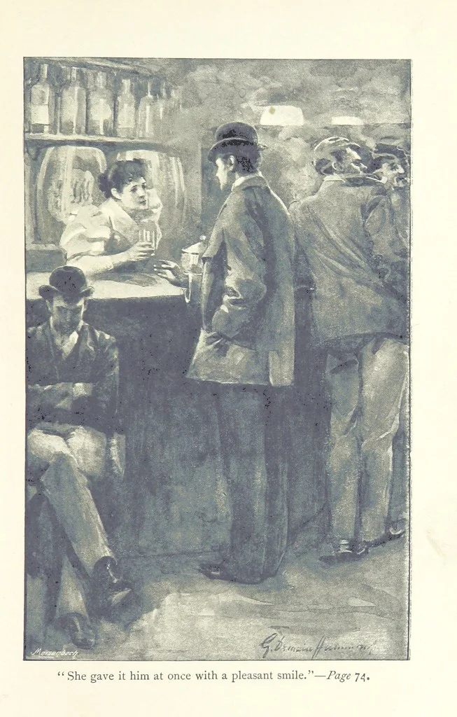 An illustration from Old Caleb's Will: or, the Fortunes of the Cardew family, 1896, leaf 83