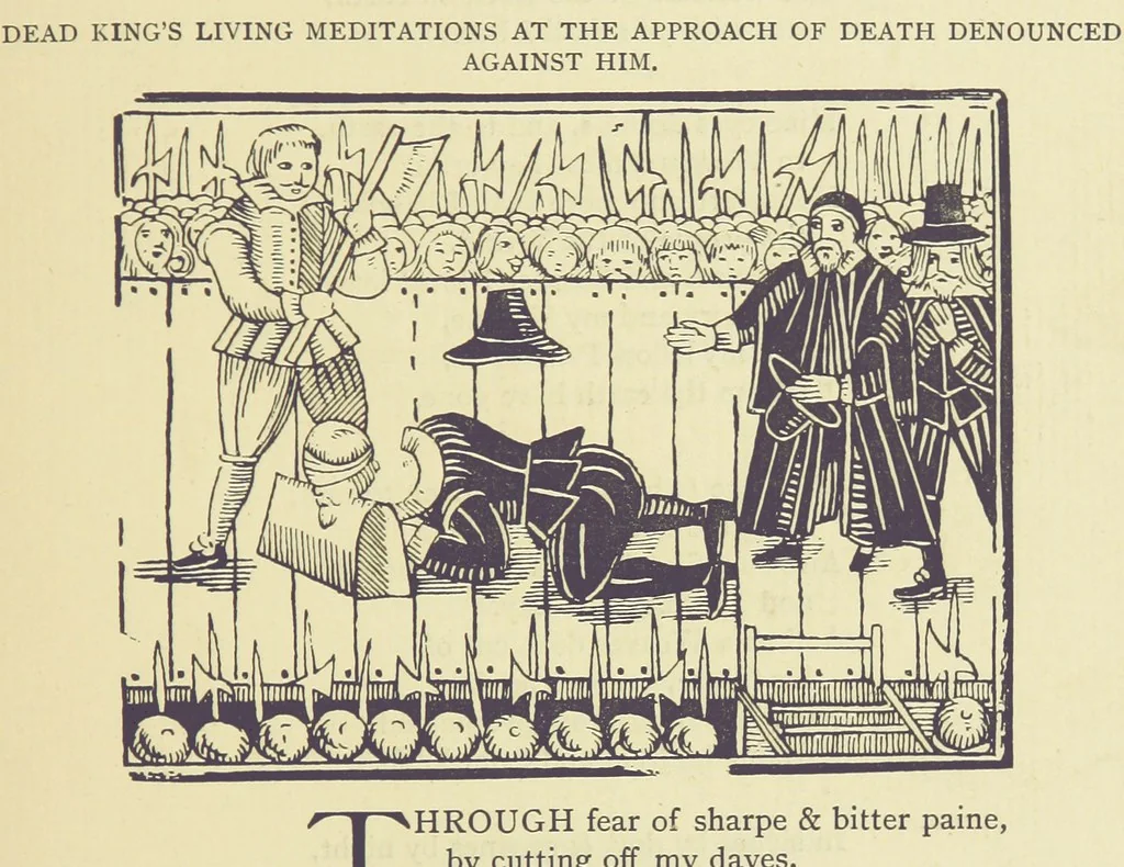 An illustration from A Century of Ballads ... Edited, and illustrated in facsimile of the originals, by J. Ashton, 1887, leaf 157