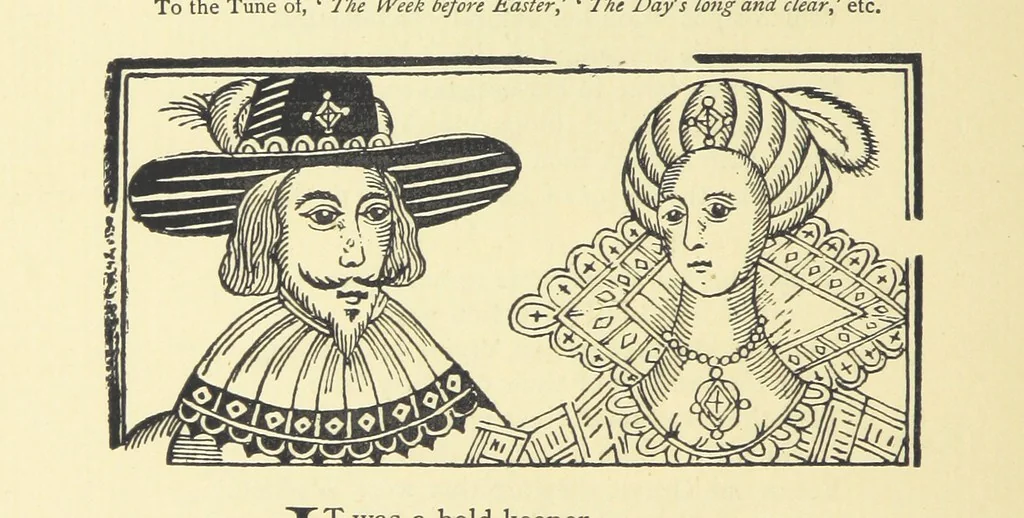 An illustration from A Century of Ballads ... Edited, and illustrated in facsimile of the originals, by J. Ashton, 1887, leaf 192